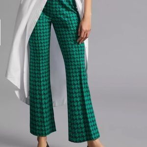 Anthropology: houndstooth, cotton pants